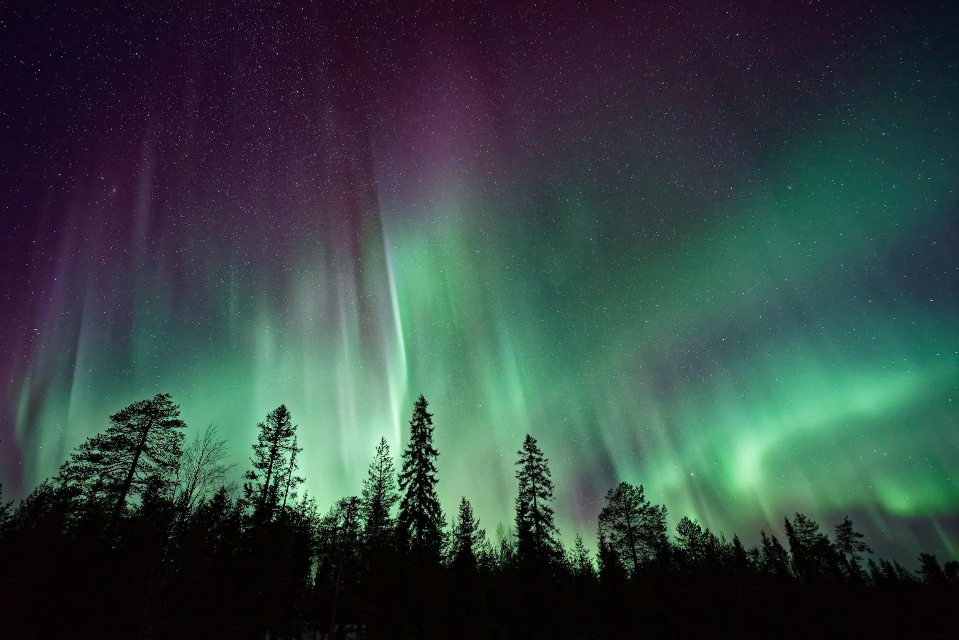 Magie céleste - Les aurores boréales en Norvège - background banner